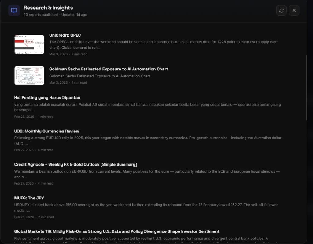 Research & Insights panel